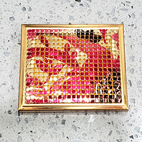 Whiting Davis Mesh Vintage Compact Mirror